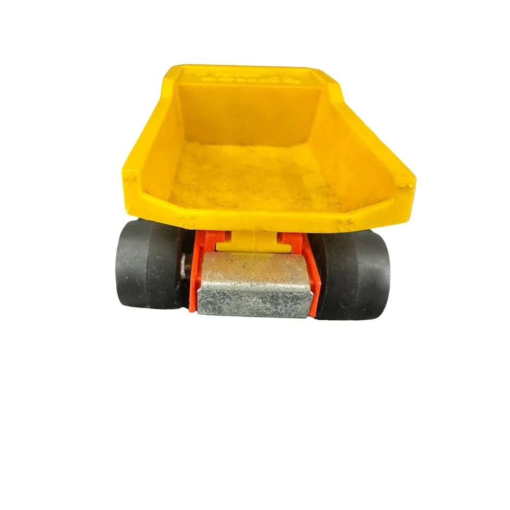 Vintage‎ Tonka Dump Truck Red Yellow Plastic Metal 6 Wheel Construction Toy